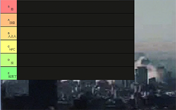 原始 Tier List 截图