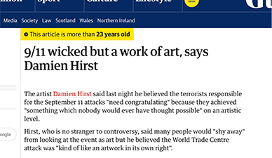Damien Hirst 新闻截图