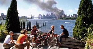 View from Williamsburg, Brooklyn, on Manhattan, 9/11
